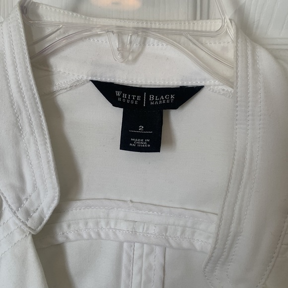 WHBM white jacket size 2 - Picture 3 of 3